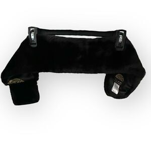 F.L.A.G. Accessories faux fur collar scarf black acrylic, polyester lining 4x28